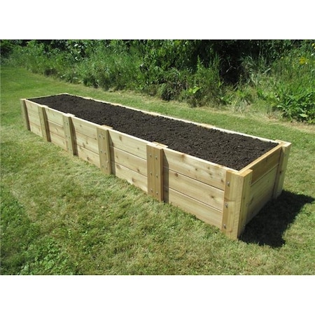 Infinite Cedar Infinite Cedar RB2x10x16.5 Deep Root Cedar Raised Garden Bed; 2 ft. x 10 ft. x 16.5 in. RB2x10x16.5
